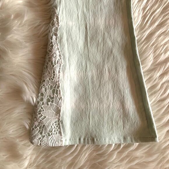 Gemma + Jane Soft Mint Tie Dye Bell Bottom Jeans - Picture 3 of 9